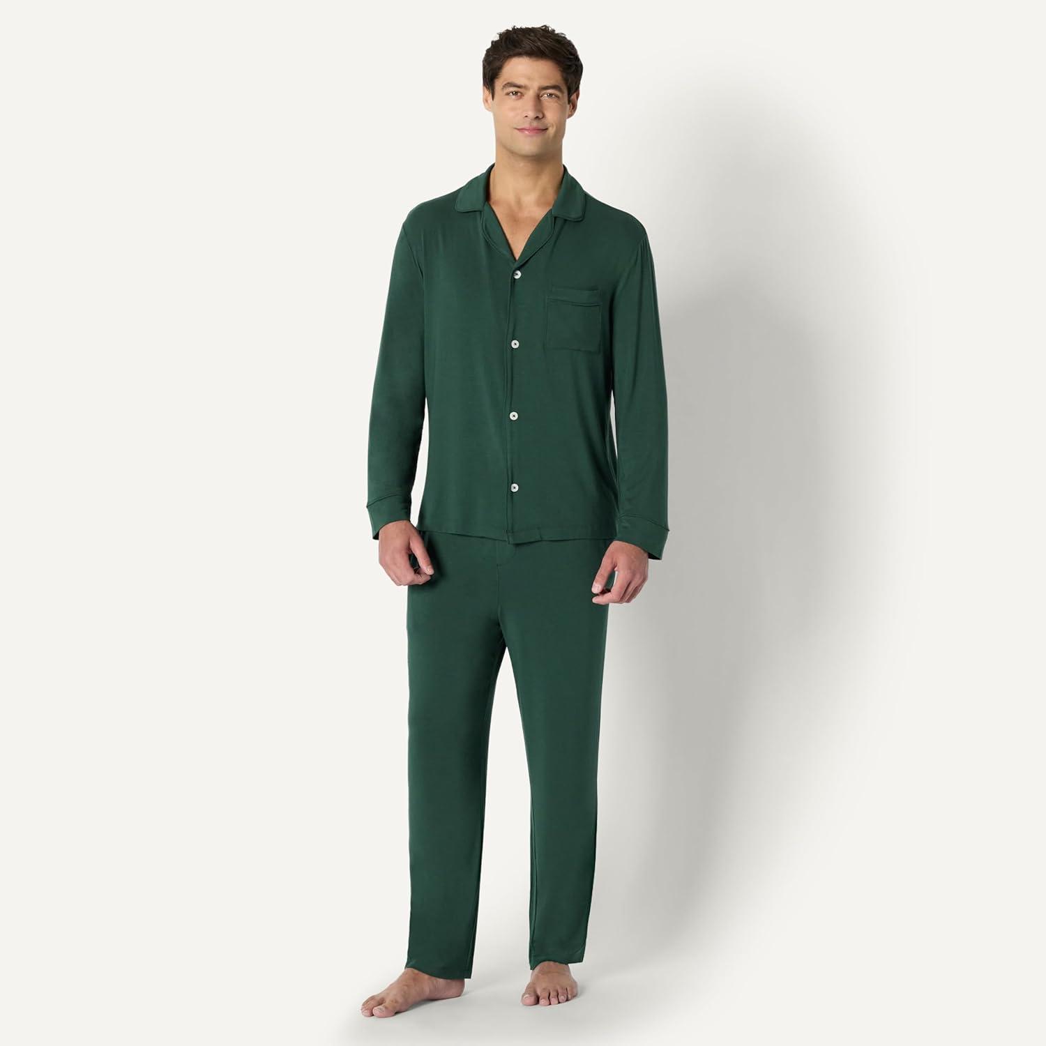 imageAmazon Essentials x Sofia Grainge Mens Pajama SetDark Green