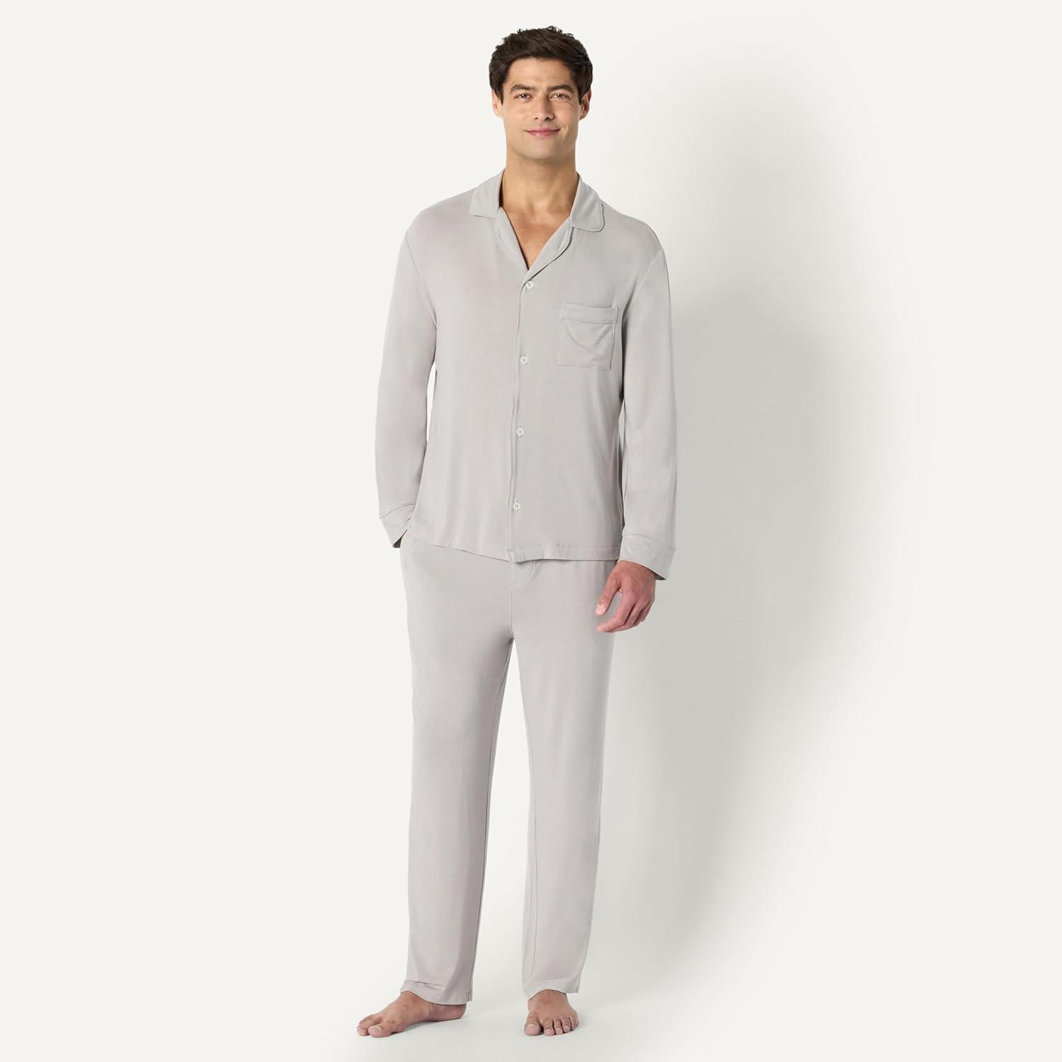 imageAmazon Essentials x Sofia Grainge Mens Pajama SetGrey