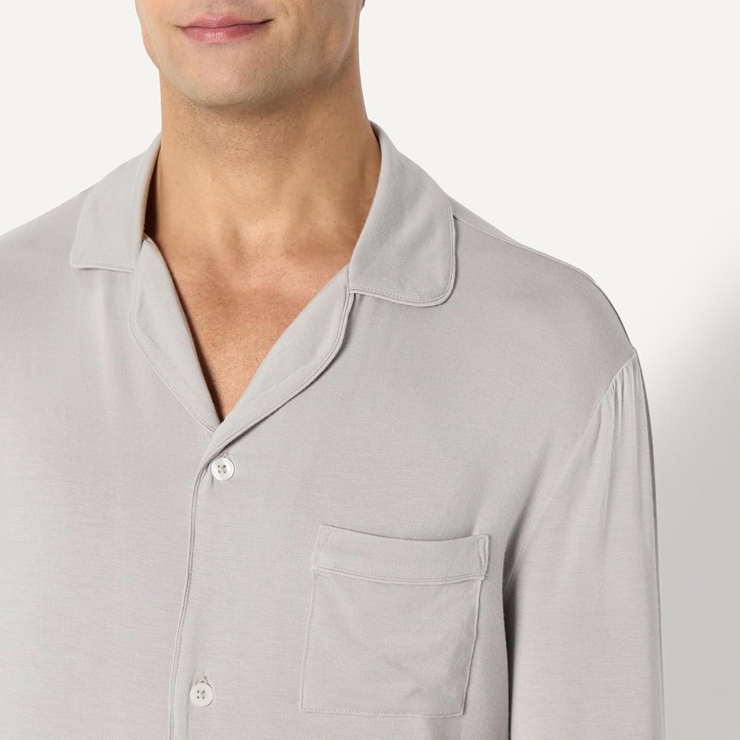 imageAmazon Essentials x Sofia Grainge Mens Pajama SetGrey