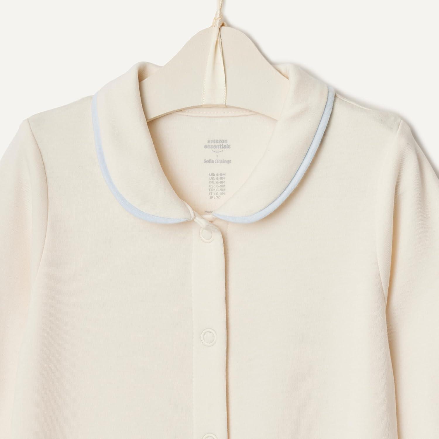 imageAmazon Essentials x Sofia Grainge Unisex Babies Footless Sleepsuit Pack of 2IvoryGeese