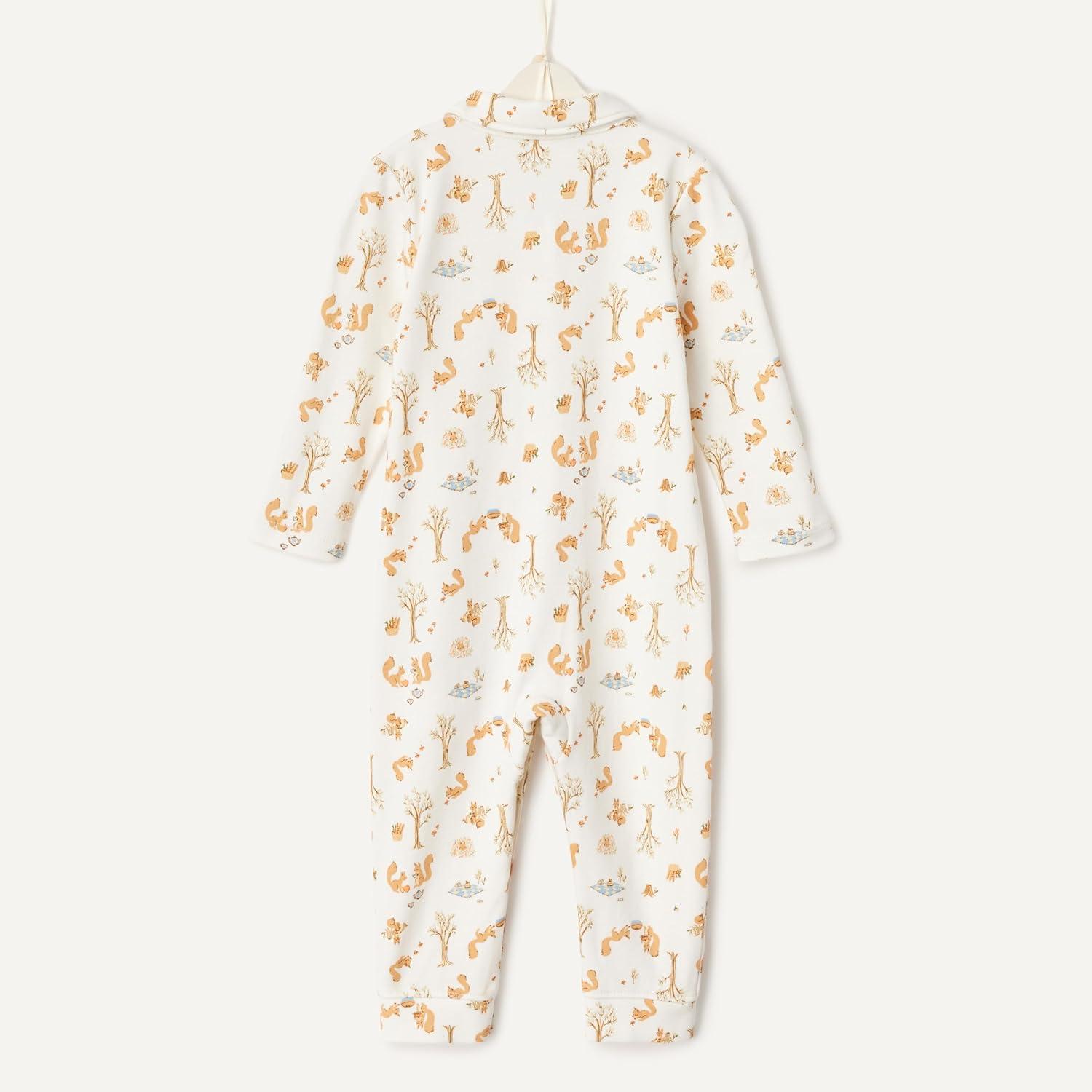 imageAmazon Essentials x Sofia Grainge Unisex Babies Footless Sleepsuit Pack of 2Pale YellowSquirrel Picnic