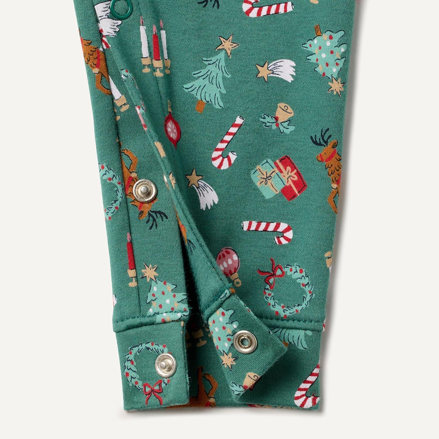 imageAmazon Essentials x Sofia Grainge Unisex Babies Footless Sleepsuit Pack of 2RedHoliday