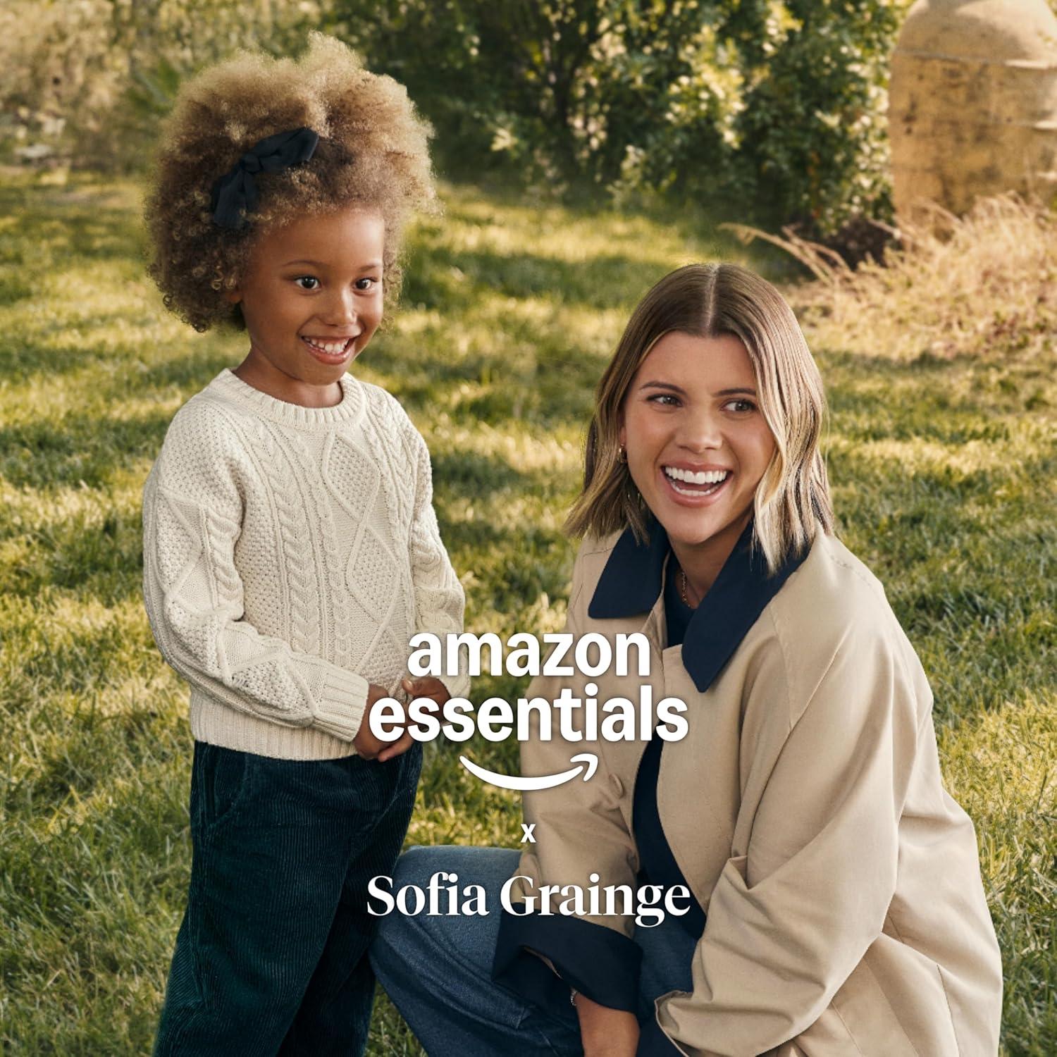 imageAmazon Essentials x Sofia Grainge Unisex Kids PullOn Twill Jogger PantsCamel