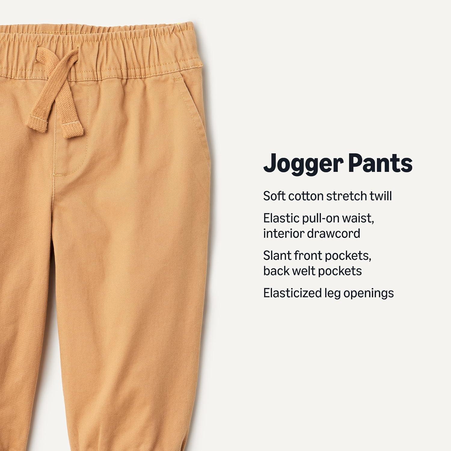 imageAmazon Essentials x Sofia Grainge Unisex Kids PullOn Twill Jogger PantsCamel
