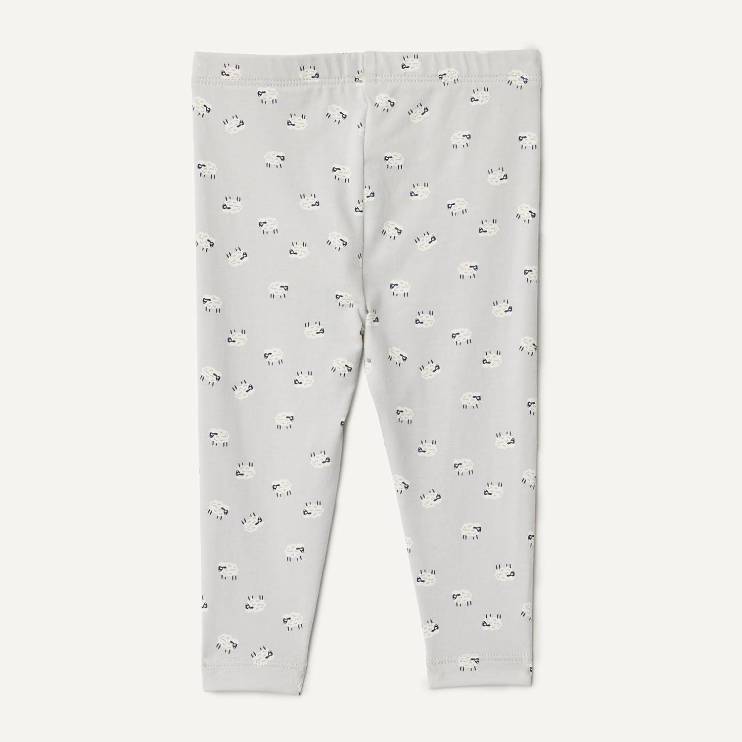 imageAmazon Essentials x Sofia Grainge Unisex Toddlers and Babies Legging Pack of 3Dark GreenSheepStripe