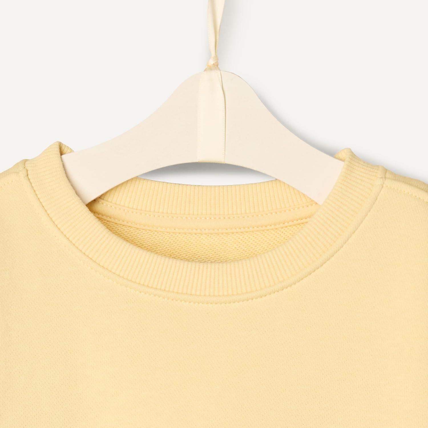 imageAmazon Essentials x Sofia Grainge Unisex Toddlers and Babies Sweatshirt ampamp Sweatpant SetButter Yellow