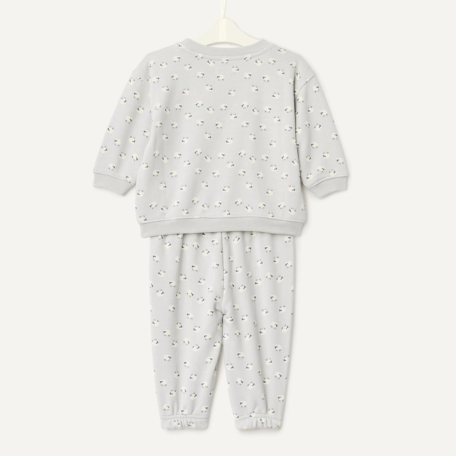 imageAmazon Essentials x Sofia Grainge Unisex Toddlers and Babies Sweatshirt ampamp Sweatpant SetDove Grey Sheep