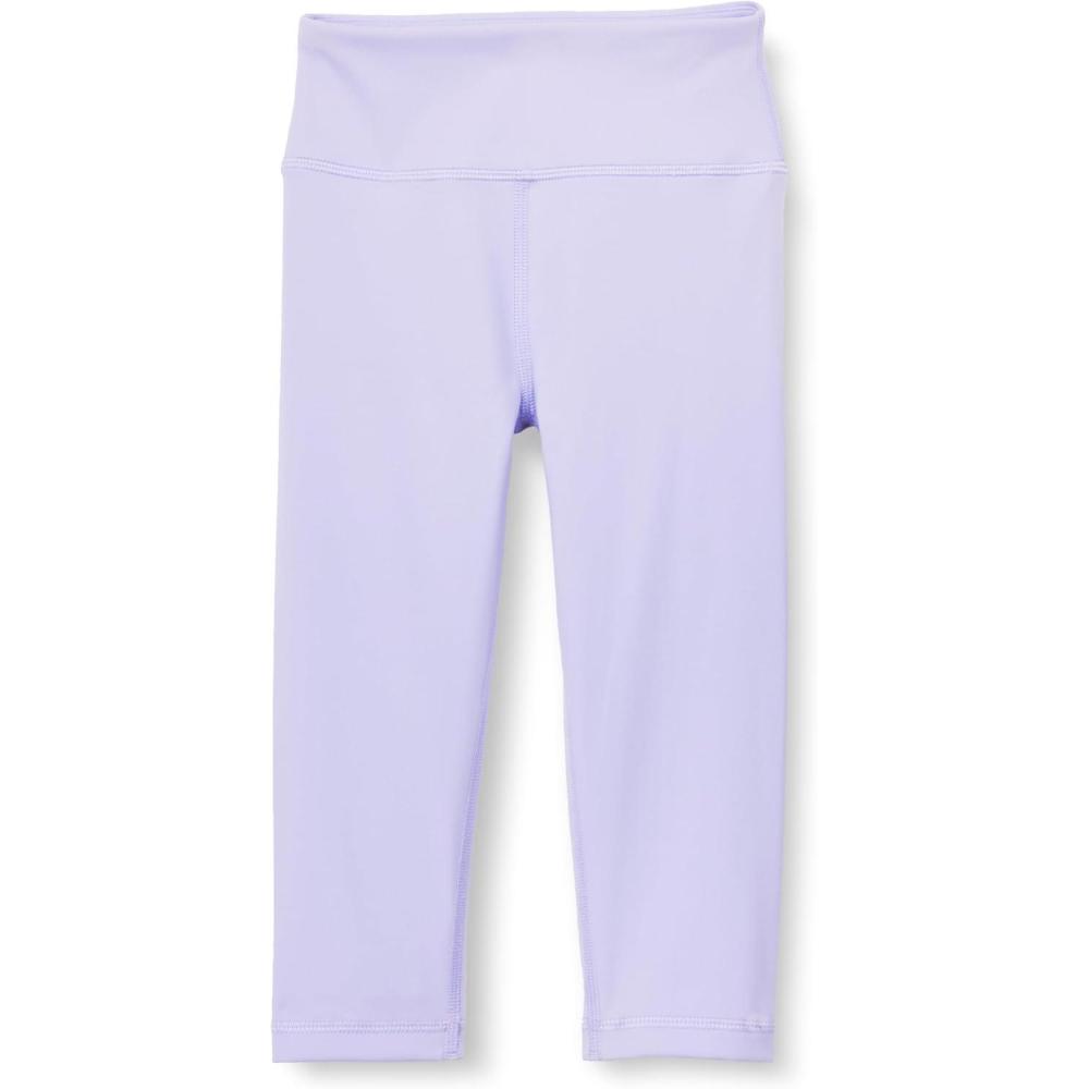 imageAmazon Essentials Girls Total Train Dance Workout High Waist Capri Athletic LeggingsLavender