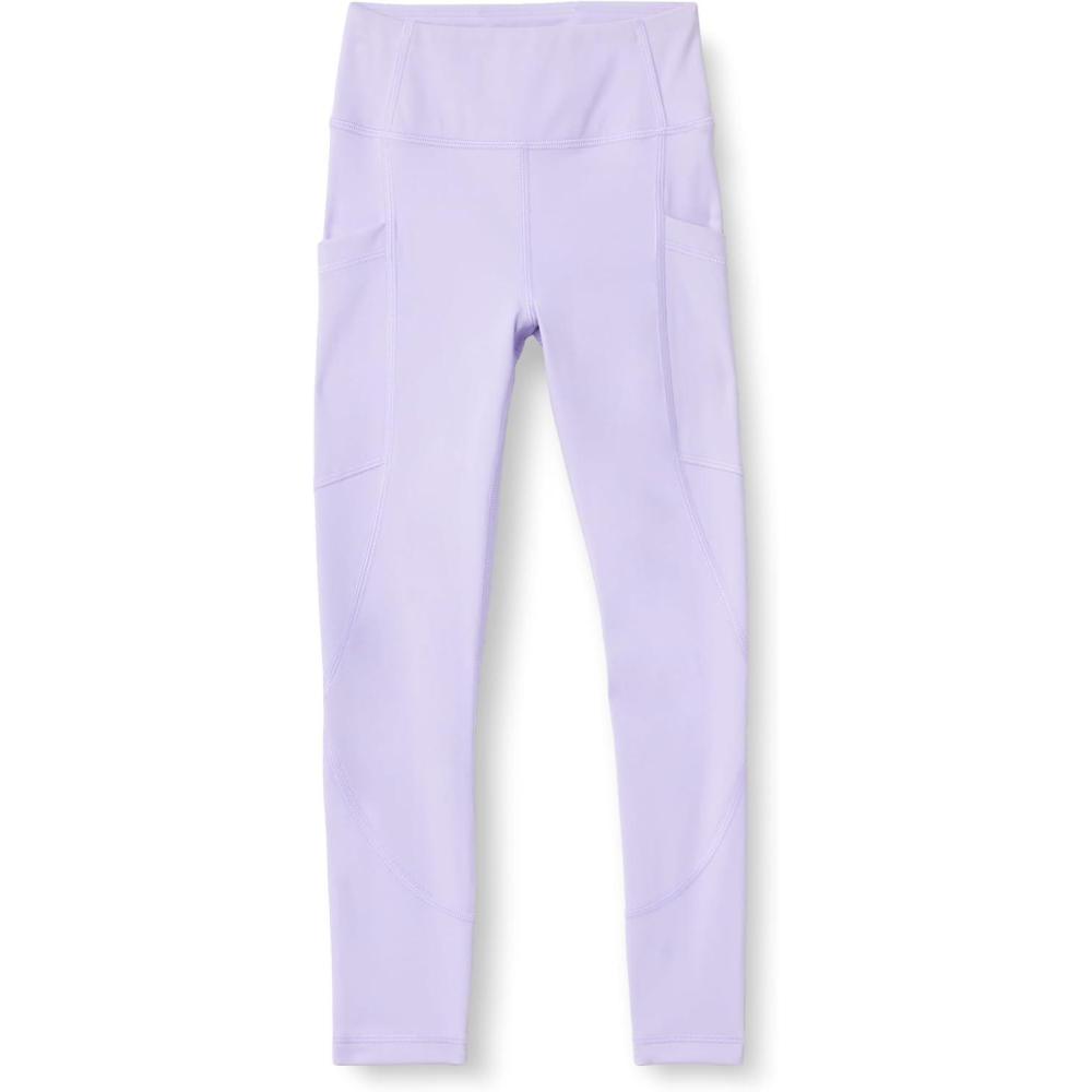 imageAmazon Essentials Girls Total Train Dance Workout High Waist Full Length Athletic Leggings with PocketsLavender