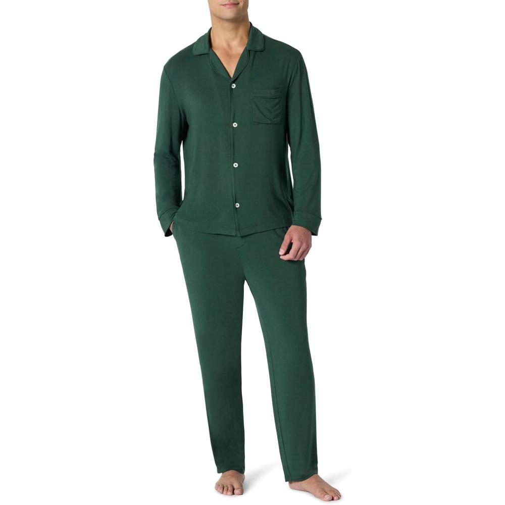 imageAmazon Essentials x Sofia Grainge Mens Pajama SetDark Green