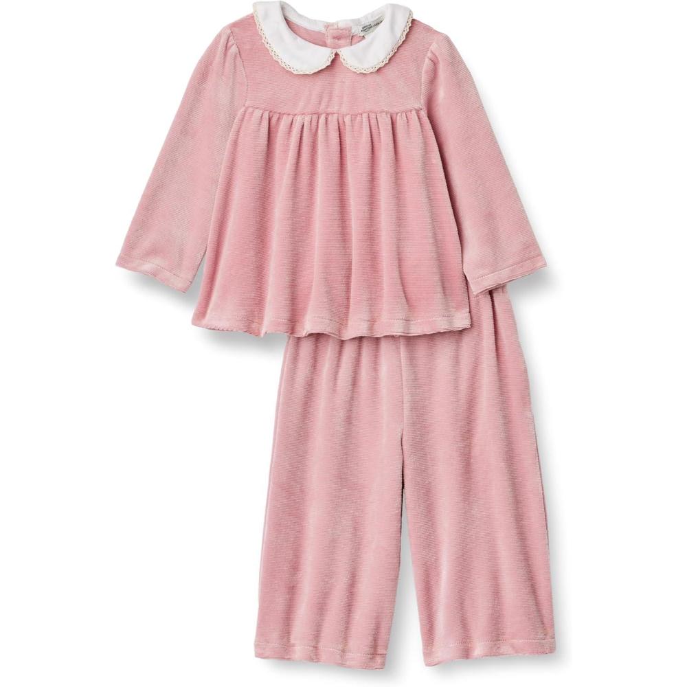 imageAmazon Essentials x Sofia Grainge Toddlers and Baby Girls Corduroy Velour SetBlush