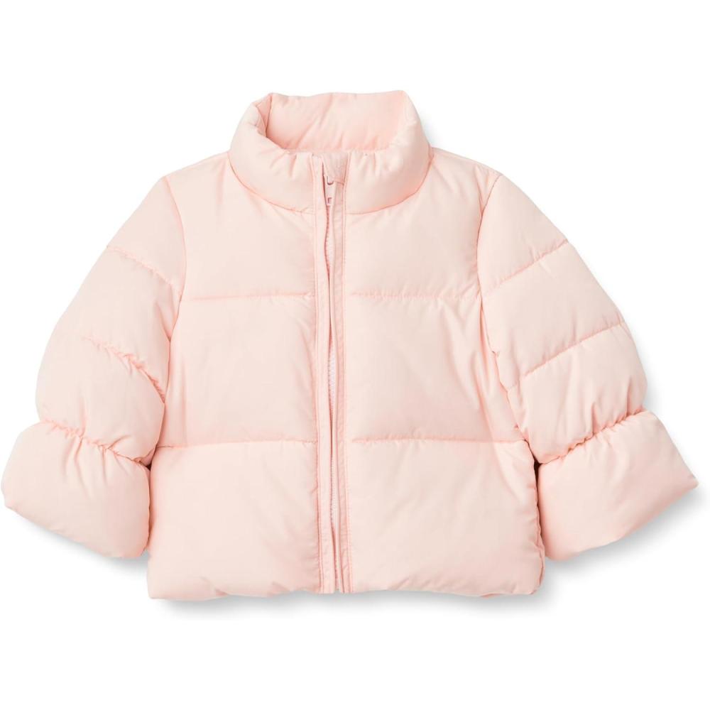 imageAmazon Essentials x Sofia Grainge Toddlers and Baby Girls Taffeta Puffer JacketLight Pink
