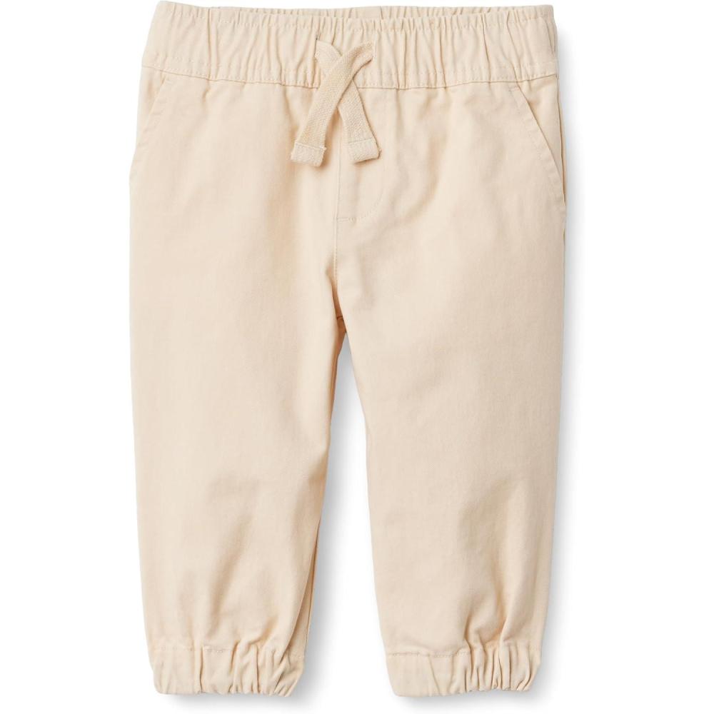 imageAmazon Essentials x Sofia Grainge Unisex Kids PullOn Twill Jogger PantsLight Beige
