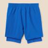 imageAmazon Essentials Boys Active Performance Stretch Woven Athletic Training Shorts with LinerBlue