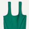 imageAmazon Essentials Girls Gymnastics Buttery Soft FormFlex Tank Unitard Leotard with ShortsEmerald Green