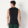 imageAmazon Essentials Mens Active Quick Dry Tech Stretch Lightweight Sleeveless Muscle Shirt MultipacksBlackHeather Graphite