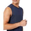 imageAmazon Essentials Mens Active Quick Dry Tech Stretch Lightweight Sleeveless Muscle Shirt MultipacksDark Blue