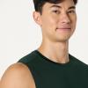 imageAmazon Essentials Mens Active Quick Dry Tech Stretch Lightweight Sleeveless Muscle Shirt MultipacksDark GreenHeather Graphite
