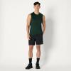 imageAmazon Essentials Mens Active Quick Dry Tech Stretch Lightweight Sleeveless Muscle Shirt MultipacksDark GreenHeather Graphite