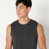 imageAmazon Essentials Mens Active Quick Dry Tech Stretch Lightweight Sleeveless Muscle Shirt MultipacksHeather GraphiteHenna