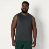 imageAmazon Essentials Mens Active Quick Dry Tech Stretch Lightweight Sleeveless Muscle Shirt MultipacksHeather GraphiteHenna