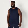 imageAmazon Essentials Mens Active Quick Dry Tech Stretch Lightweight Sleeveless Muscle Shirt MultipacksHeather GraphiteNavy