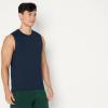 imageAmazon Essentials Mens Active Quick Dry Tech Stretch Lightweight Sleeveless Muscle Shirt MultipacksNavy