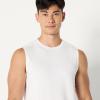 imageAmazon Essentials Mens Active Quick Dry Tech Stretch Lightweight Sleeveless Muscle Shirt MultipacksWhite