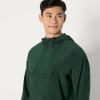 imageAmazon Essentials Mens Athletic Lightweight Stretch Woven Colorblock Anorak Hiking Running JacketDark Green