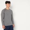 imageAmazon Essentials Mens Athletic Soft Performance Lightweight Long Sleeve Gym Workout ShirtSpace Dye Grey