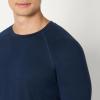 imageAmazon Essentials Mens Athletic Soft Performance Lightweight Long Sleeve Gym Workout ShirtSpace Dye Navy