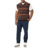 imageAmazon Essentials Mens Lambs Wool Sweater Vest Previously GoodthreadsDeep Brown Fair Isle