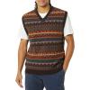 imageAmazon Essentials Mens Lambs Wool Sweater Vest Previously GoodthreadsDeep Brown Fair Isle