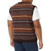 imageAmazon Essentials Mens Lambs Wool Sweater Vest Previously GoodthreadsDeep Brown Fair Isle