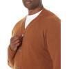 imageAmazon Essentials Mens Lambs Wool VNeck Cardigan Sweater with Pockets Previously GoodthreadsBrown