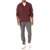 imageAmazon Essentials Mens Lambs Wool VNeck Cardigan Sweater with Pockets Previously GoodthreadsBurgundy