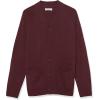 imageAmazon Essentials Mens Lambs Wool VNeck Cardigan Sweater with Pockets Previously GoodthreadsDark Burgundy