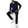 imageAmazon Essentials Mens Lambs Wool VNeck Cardigan Sweater with Pockets Previously GoodthreadsDark Navy