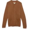 imageAmazon Essentials Mens Lambs Wool VNeck Cardigan Sweater with Pockets Previously GoodthreadsMedium Brown