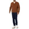 imageAmazon Essentials Mens Lambs Wool VNeck Cardigan Sweater with Pockets Previously GoodthreadsMedium Brown