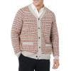 imageAmazon Essentials Mens Lambs Wool VNeck Cardigan Sweater with Pockets Previously GoodthreadsOatmeal Fair Isle