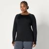 imageAmazon Essentials Womens Active Quick Dry Tech Stretch Lightweight LongSleeve TShirt Available in Plus SizeBlack