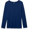 imageAmazon Essentials Womens Active Quick Dry Tech Stretch Lightweight LongSleeve TShirt Available in Plus SizeNavy
