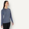 imageAmazon Essentials Womens Active Quick Dry Tech Stretch Lightweight LongSleeve TShirt Available in Plus SizeSlate Grey