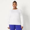 imageAmazon Essentials Womens Active Quick Dry Tech Stretch Lightweight LongSleeve TShirt Available in Plus SizeWhite