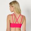 imageAmazon Essentials Womens Active Total Train Light Support Strappy Back Gym Workout Sports BraHot Pink