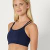 imageAmazon Essentials Womens Active Total Train Light Support Strappy Back Gym Workout Sports BraNavy