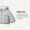 imageAmazon Essentials x Sofia Grainge Babies Toddlers and Boys WaterResistant Hooded Puffer JacketDove Grey Sheep