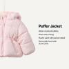 imageAmazon Essentials x Sofia Grainge Girls WaterResistant Hooded Puffer JacketPale Pink