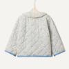 imageAmazon Essentials x Sofia Grainge Toddlers and Baby Girls Midweight Field Jacket with RuffleIvory Blue Outlined Blooms